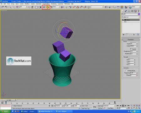 Tutorial Model 3D glass object, liquid and ice cubes part2 7