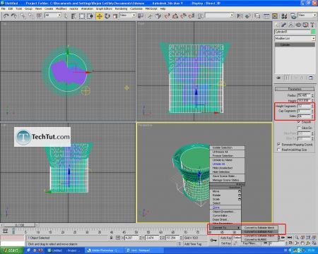 Tutorial Model 3D glass object, liquid and ice cubes part2 15