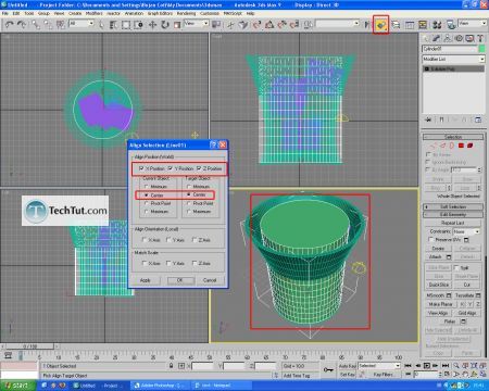 Tutorial Model 3D glass object, liquid and ice cubes part2 16