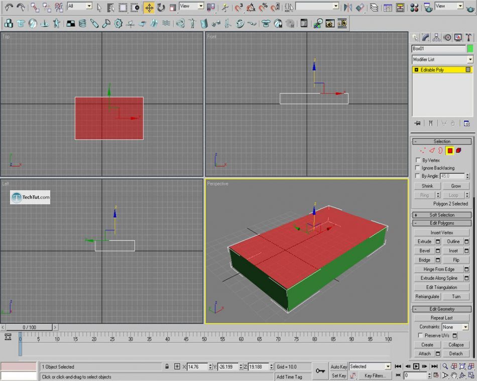 Old style double bed done in 3D max