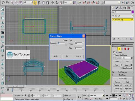 Tutorial Creating a bed in Max part 2 12