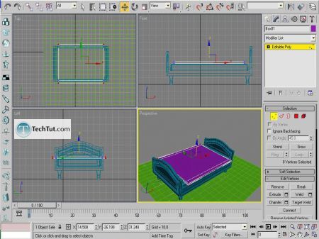 Tutorial Creating a bed in Max part 2 13