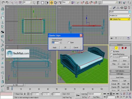Tutorial Creating a bed in Max part 2 15