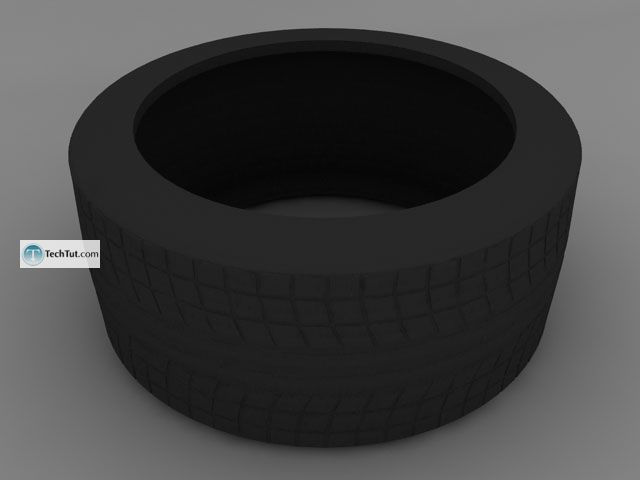 Easy way of creating rubber tire