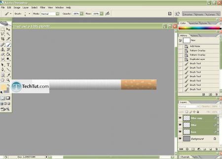 Tutorial Create Cigarrete in Adobe Photoshop part 2 1