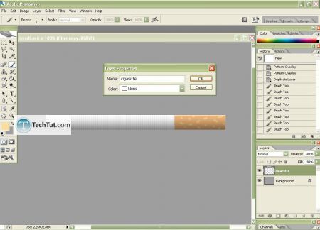 Tutorial Create Cigarrete in Adobe Photoshop part 2 2