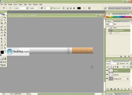Tutorial Create Cigarrete in Adobe Photoshop part 2 3