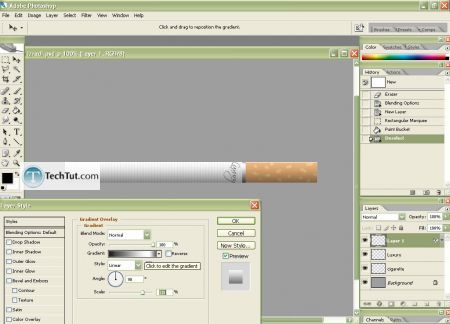 Tutorial Create Cigarrete in Adobe Photoshop part 2 5