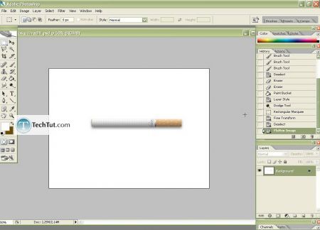 Tutorial Create Cigarrete in Adobe Photoshop part 2 8