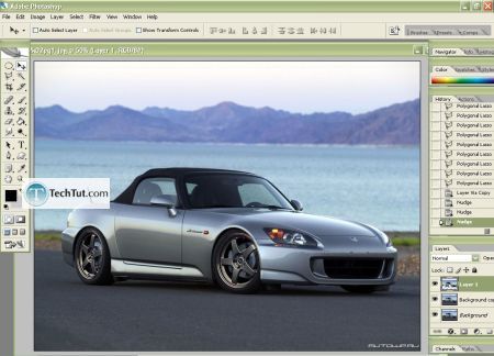 Tutorial Lowering your car in photoshop 1
