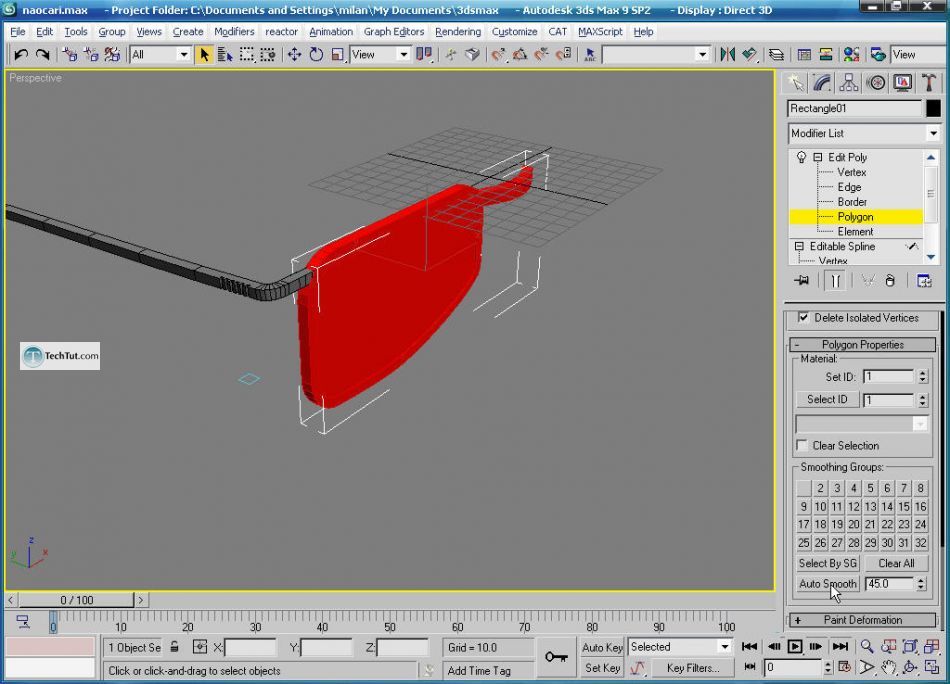 How to create glasses in 3D max