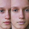 Photo retouch add makeup and create clear face in Photoshop