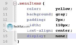 Drop-Down Menu Tutorial