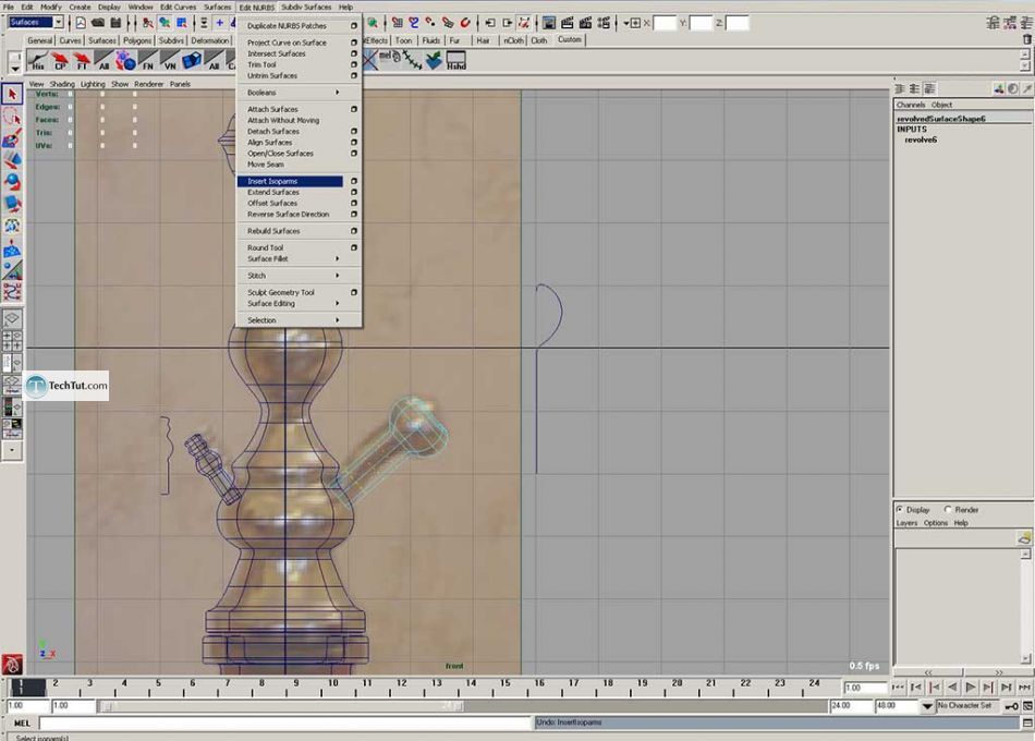 Create hookah model, render and texture complete tutorial