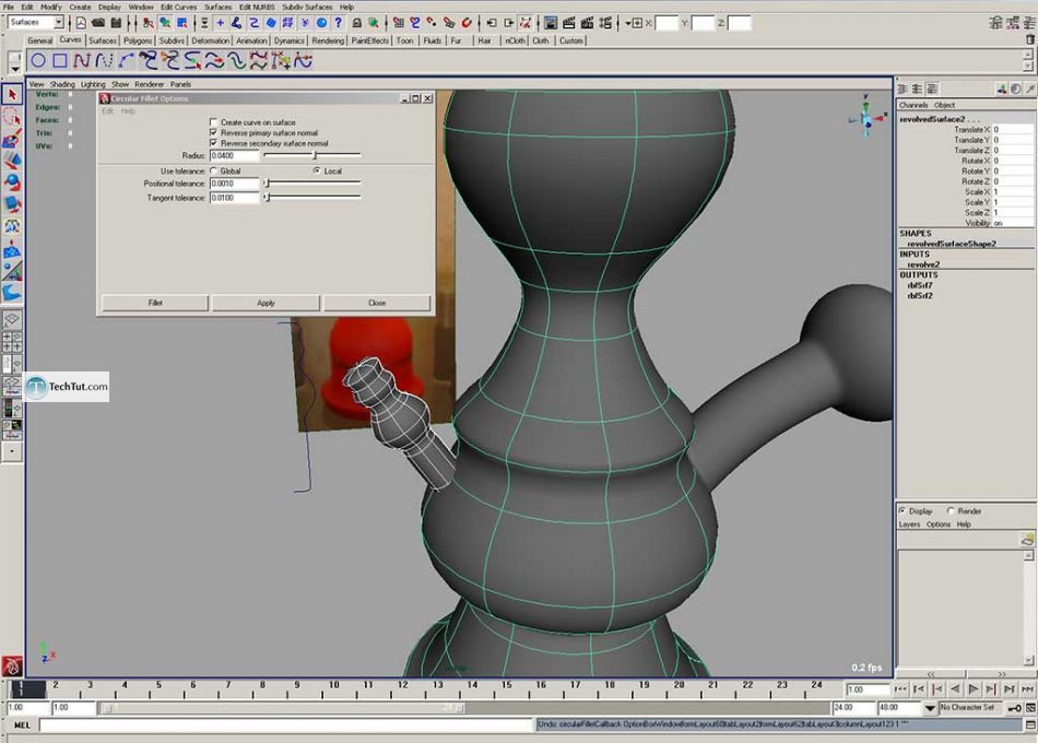 Create hookah model, render and texture complete tutorial