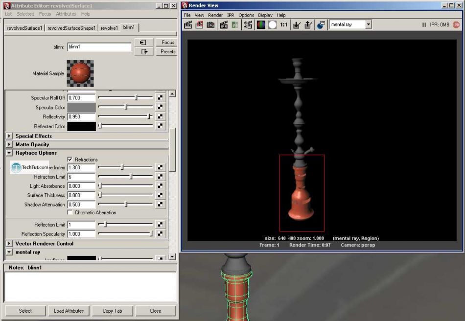 Create hookah model, render and texture complete tutorial