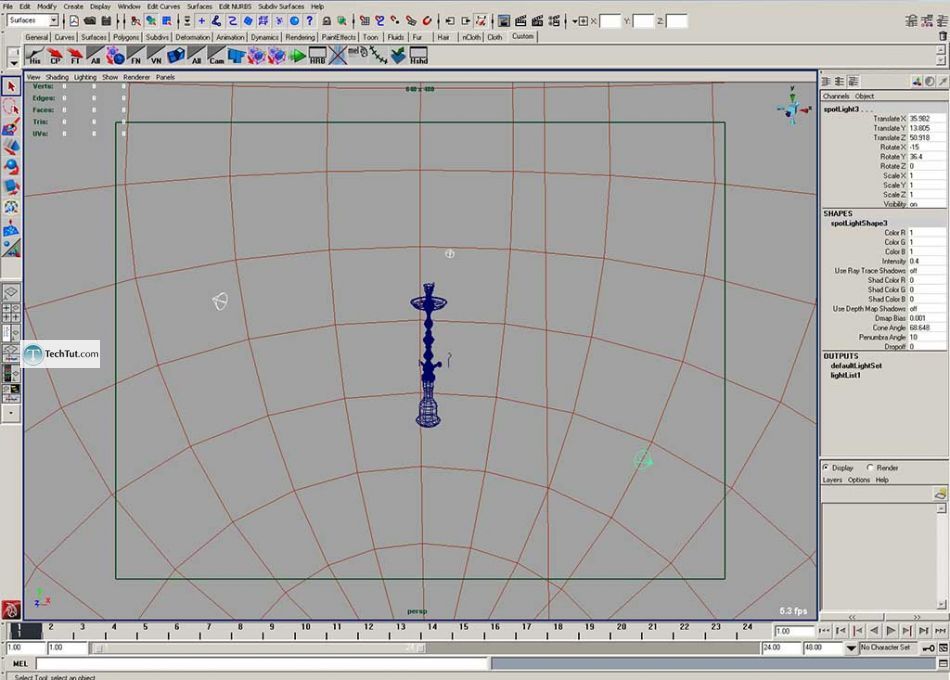 Create hookah model, render and texture complete tutorial