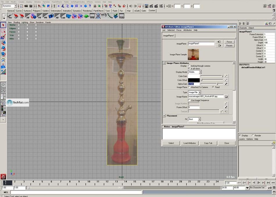 Create hookah model, render and texture complete tutorial