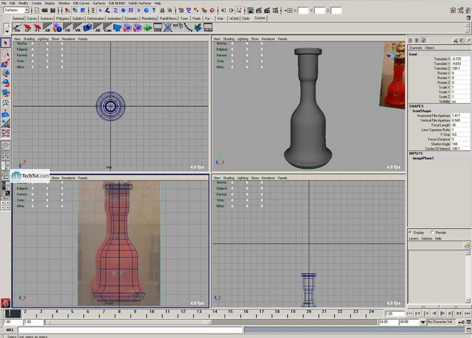 Create hookah model, render and texture complete tutorial