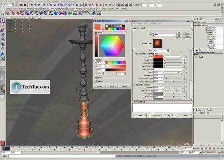 Tutorial Texture and render hookah 4