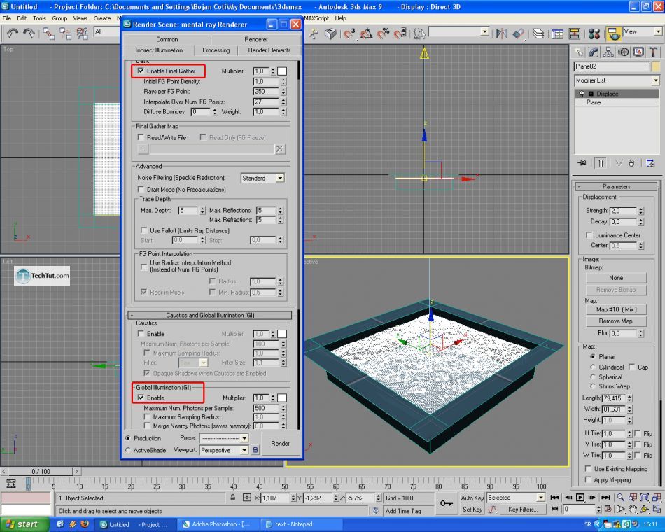 Learn how to create pool in 3D studio