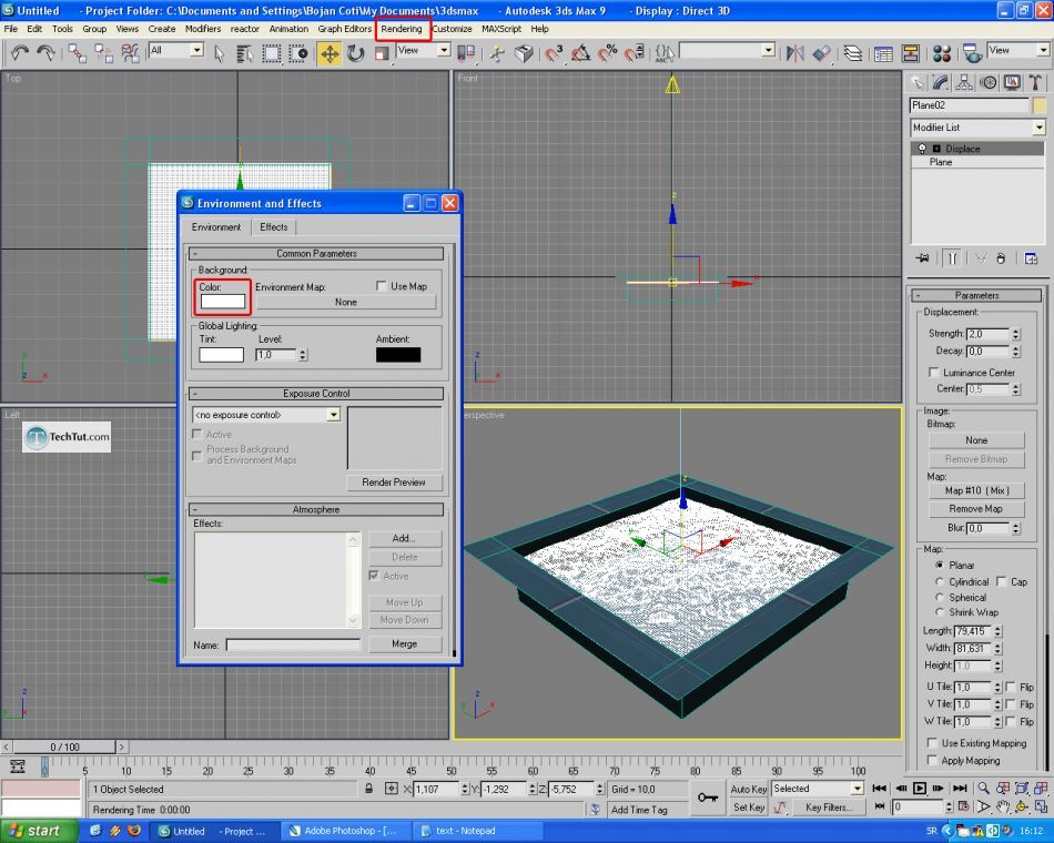 Learn how to create pool in 3D studio