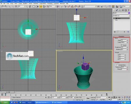 Tutorial Model 3D glass object, liquid and ice cubes part2 6