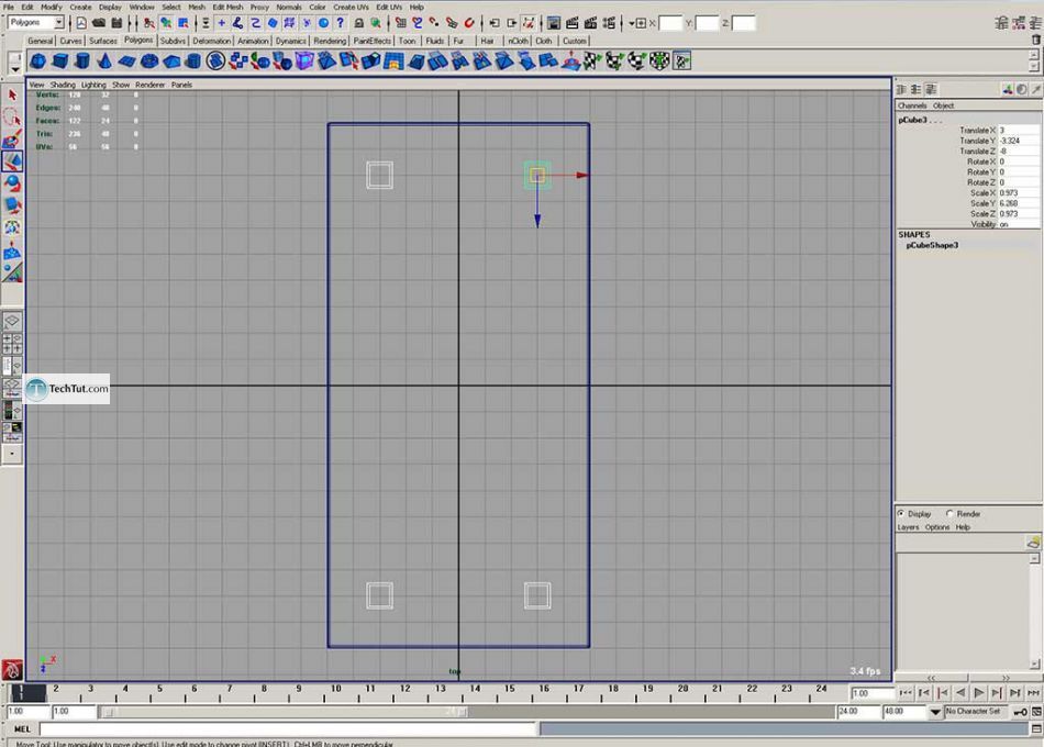 Create table cloth in maya