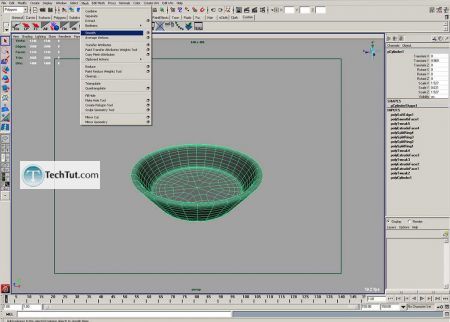 Tutorial Create a vase and put it on the table cloth 7