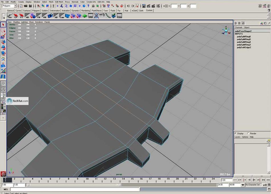 Simple polygon watch done in Maya