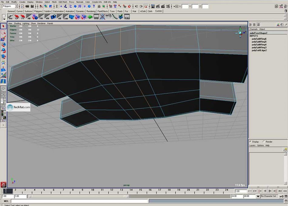 Simple polygon watch done in Maya