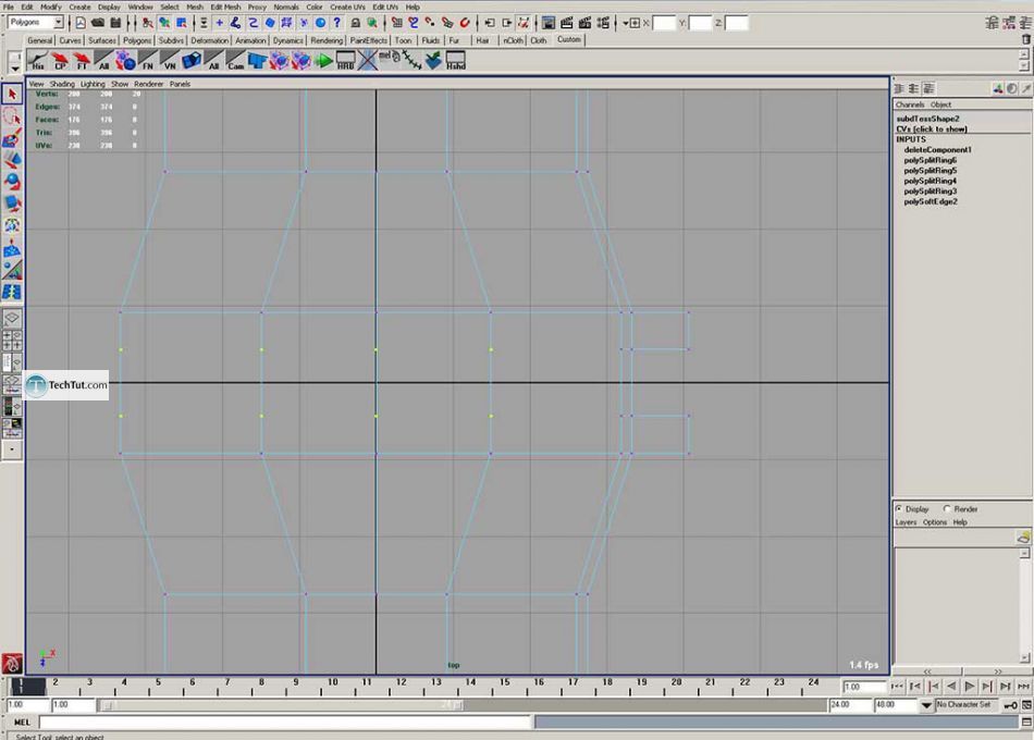 Simple polygon watch done in Maya