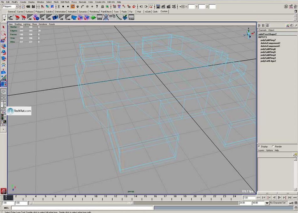 Simple polygon watch done in Maya