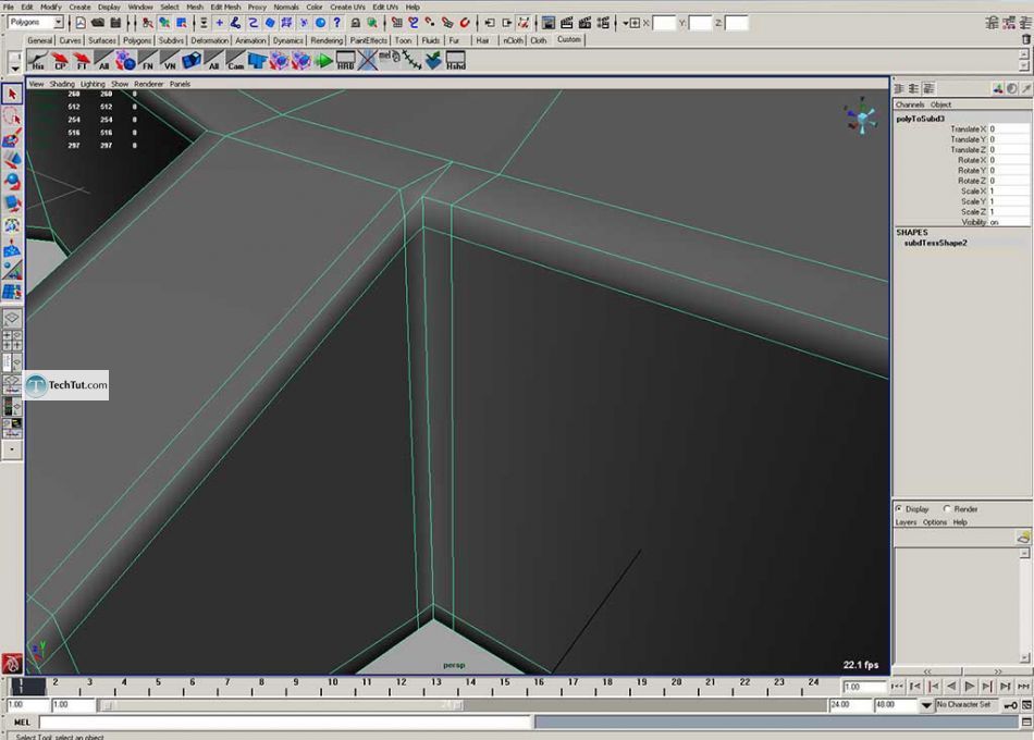 Simple polygon watch done in Maya