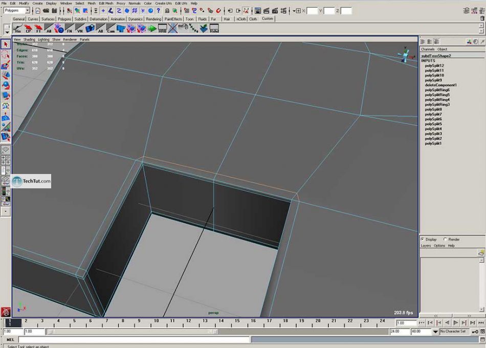 Simple polygon watch done in Maya