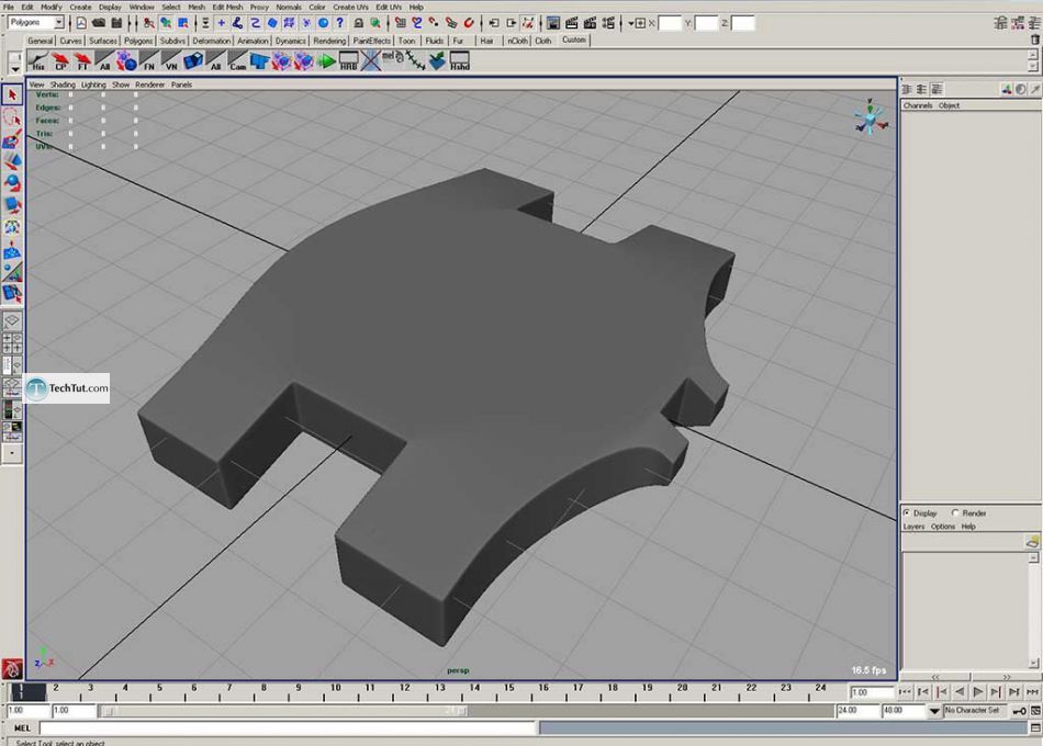 Simple polygon watch done in Maya