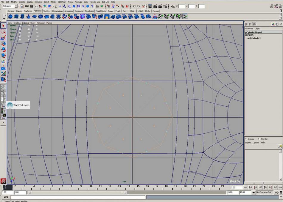 Simple polygon watch done in Maya