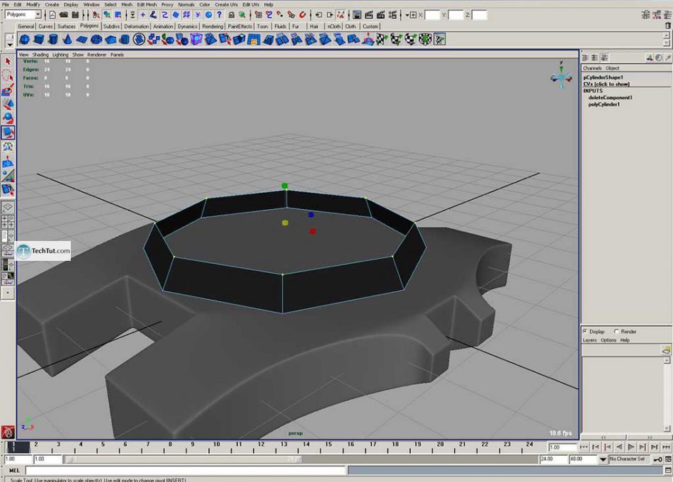 Simple polygon watch done in Maya