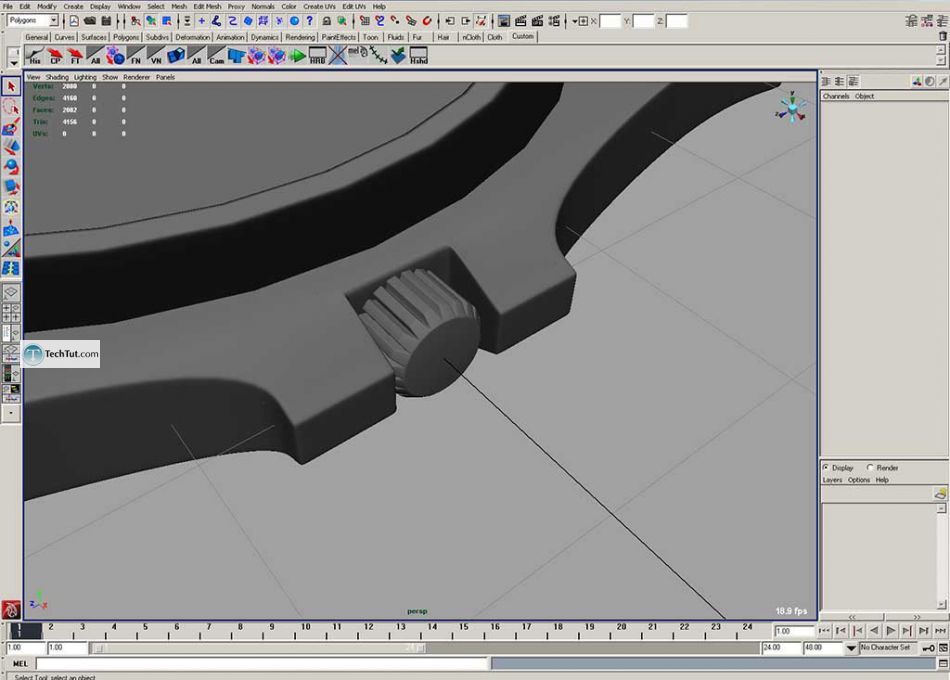 Simple polygon watch done in Maya