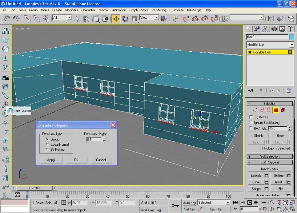Create low poly house