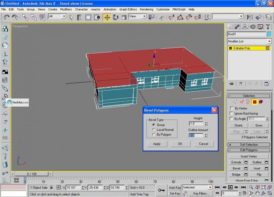 Create low poly house