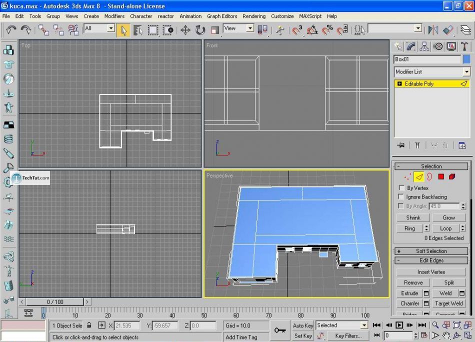 Create low poly house