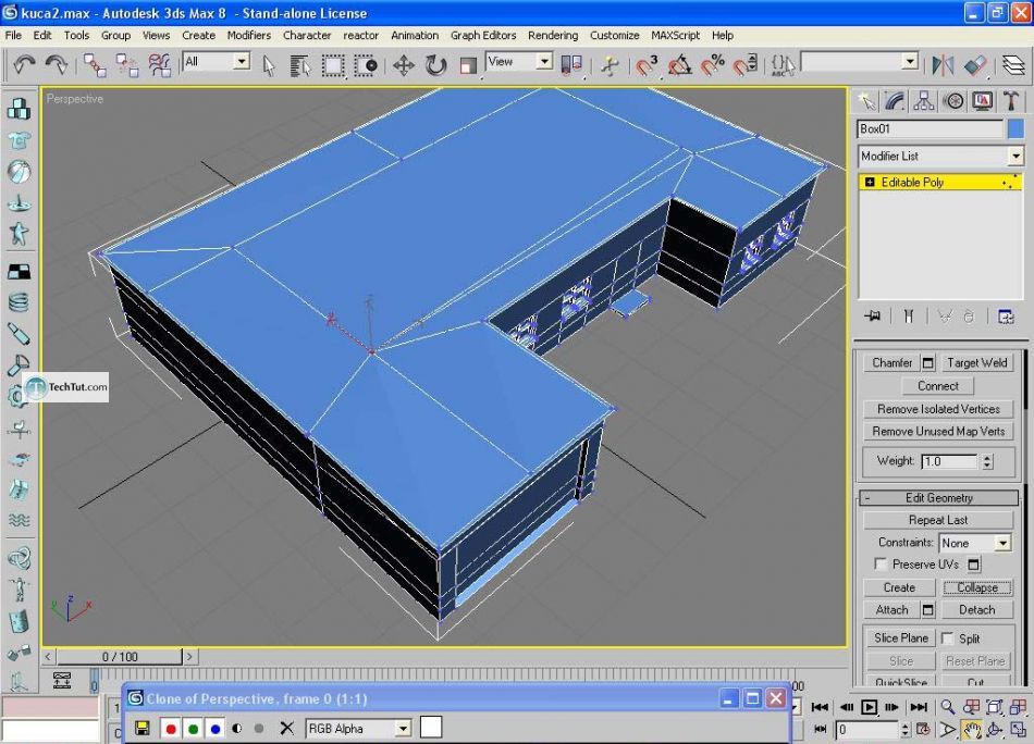 Create low poly house