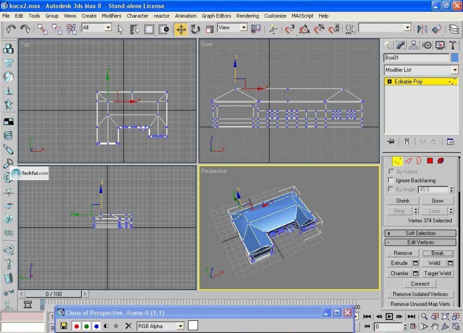 Create low poly house