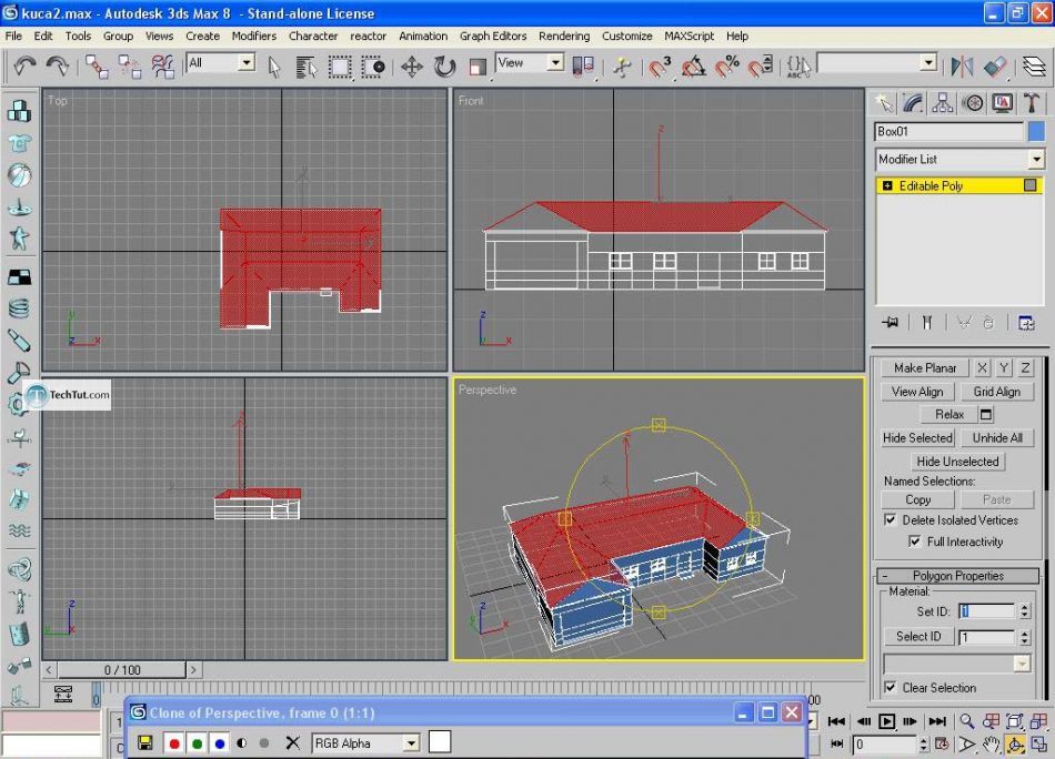 Create low poly house