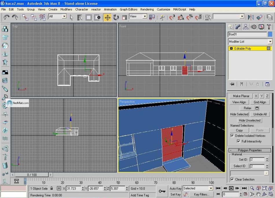 Create low poly house