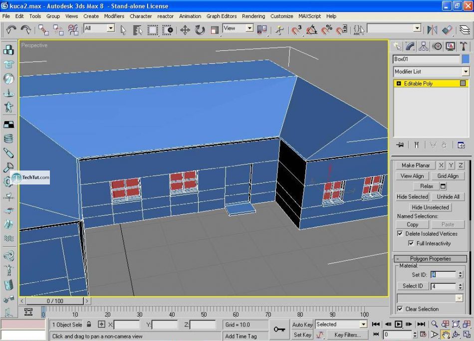 Create low poly house