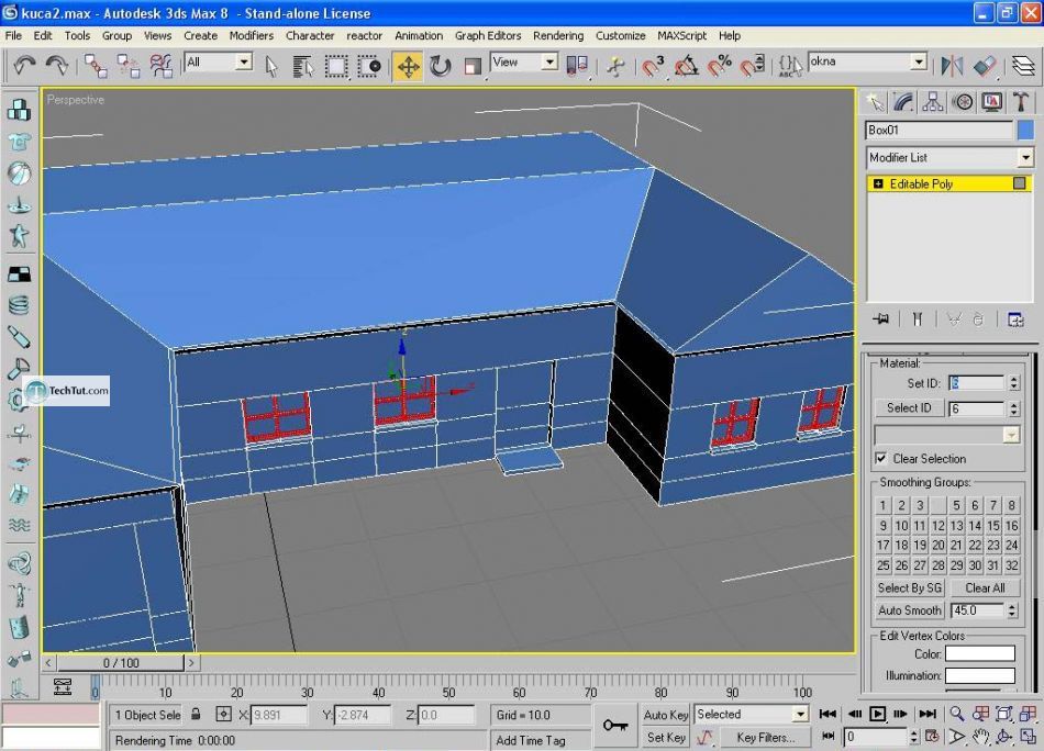 Create low poly house