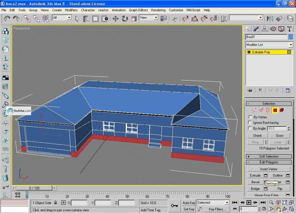 Create low poly house