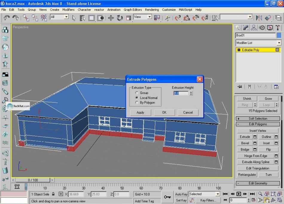 Create low poly house